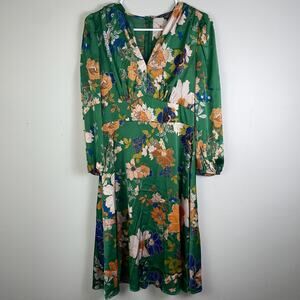 Maggy London Floral Green Dress Size 2‎